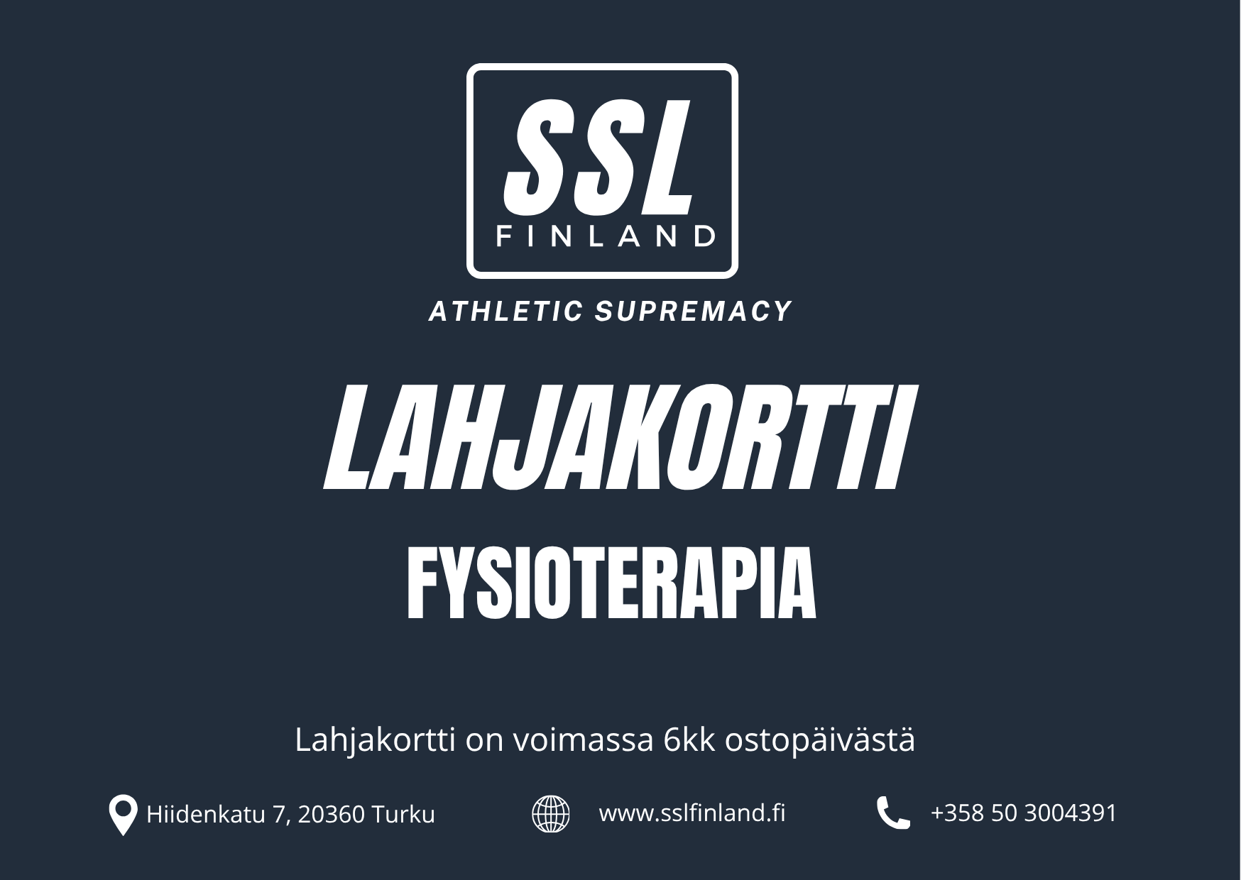 Lahjakortti fysioterapiaan