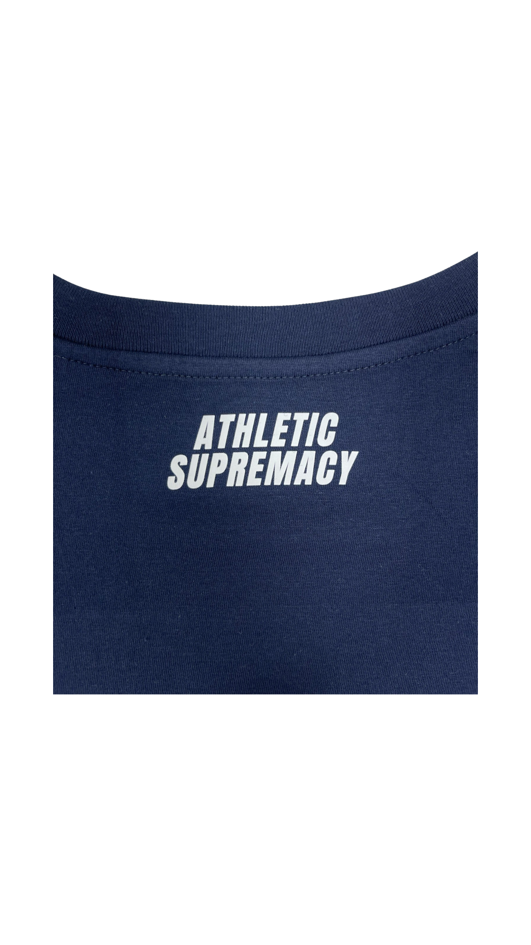 Athletic Supremacy Series SSL Finland Womens Cropped Navy Blue T-Shirt