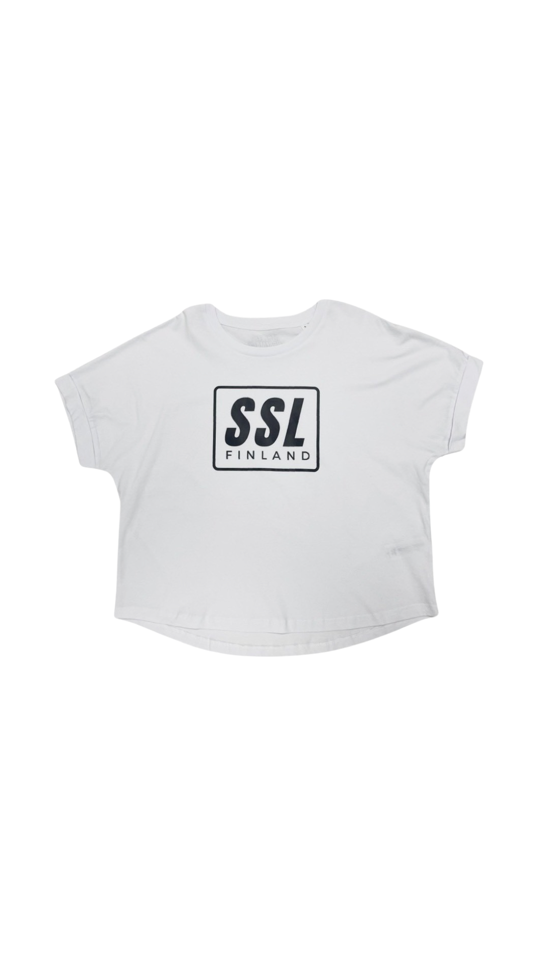 Athletic Supremacy Series SSL Finland Womens Cropped White T-Shirt